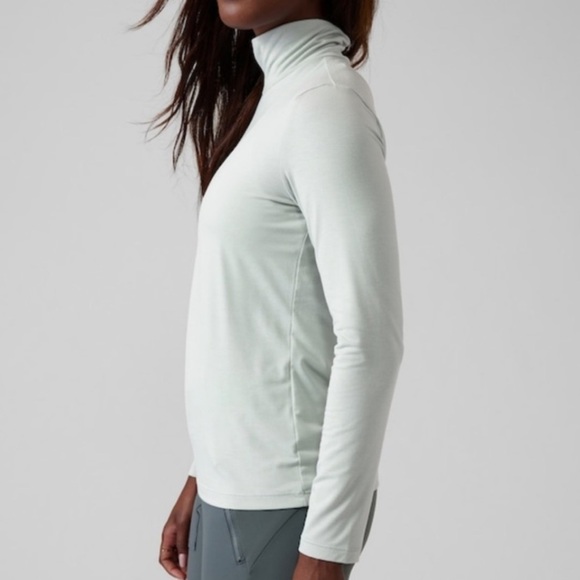 ATHLETA | Essential Turtleneck in Coast Grey - Picture 5 of 5